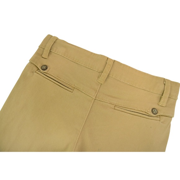 Toddler Boys Beige Slim Fit Cotton Pants - Picture 3 of 3